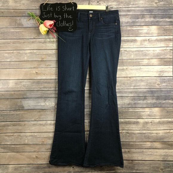 PAIGE Denim - Paige Lou Lou Petite flare dark wash jeans Size 29